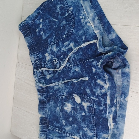 ♥️Bundle Only♥️ VOLCOM TIE DYE Light Weight Blue Jean 100% Cotton Shorts - Picture 6 of 10